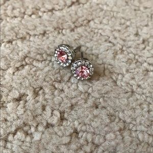 Small Pink Stud Earrings